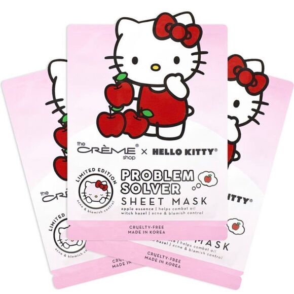 The Creme Shop x Hello Kitty Problem Solver Sheet Masks Set of 3 - Picture 1 of 3